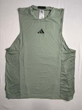 adidas D4T Tank Top Silver Green / $40 Retail!! / Size L / Brand New!!